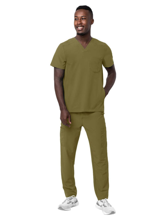 (Adar) Men's Go-Everyday Cargo Scrub Set