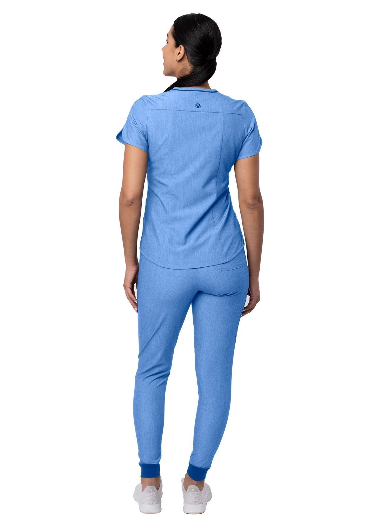 (ADAR) Women's Modern Athletic Jogger Scrub Set